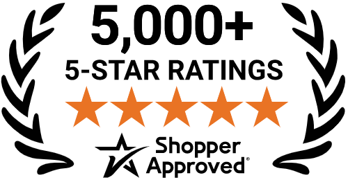 5000+ 5-Star Ratings - Shopper Approved