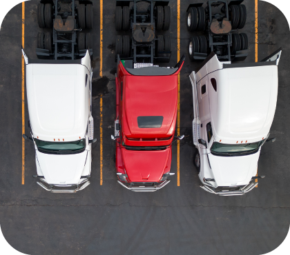 Parked trucks
