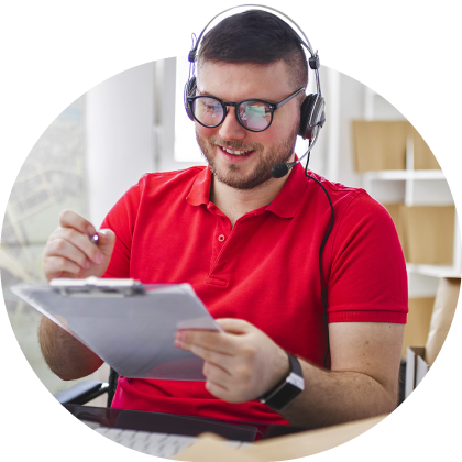 A customer service employee