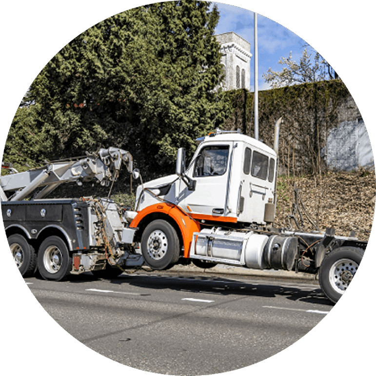 Towing a semi-truck