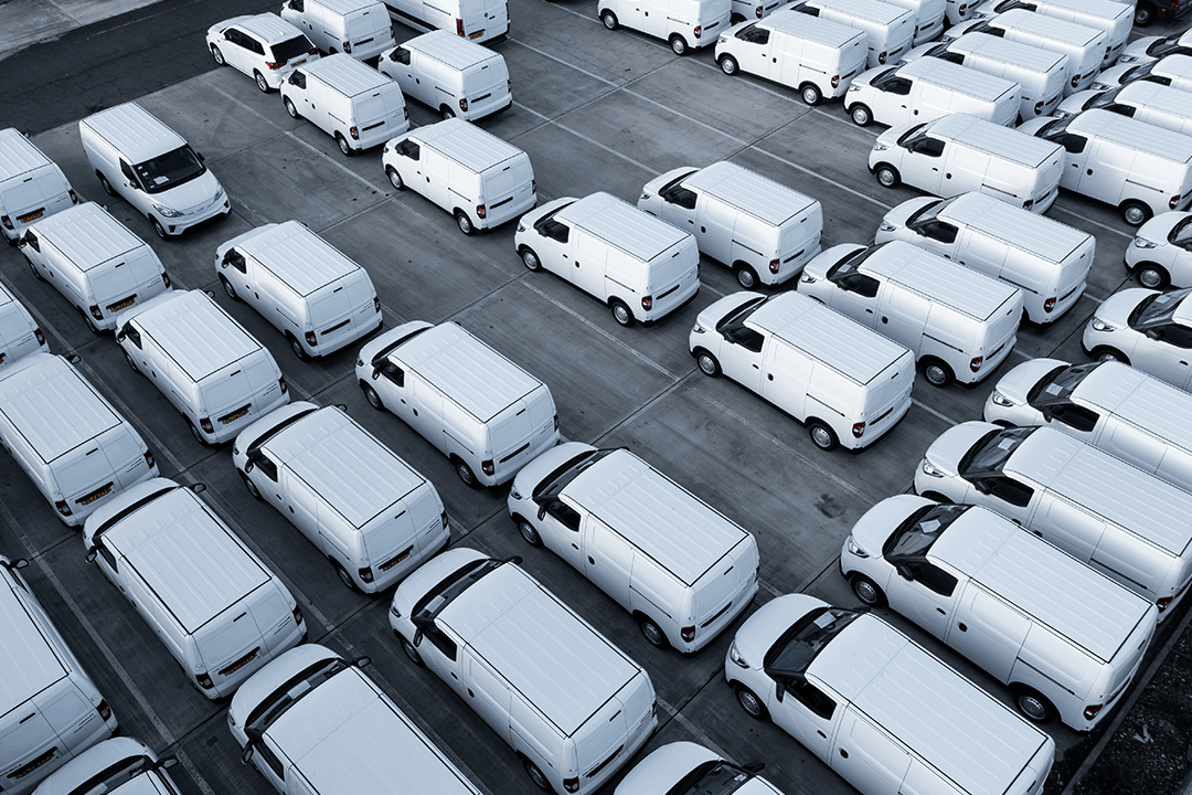 parked service vehicles