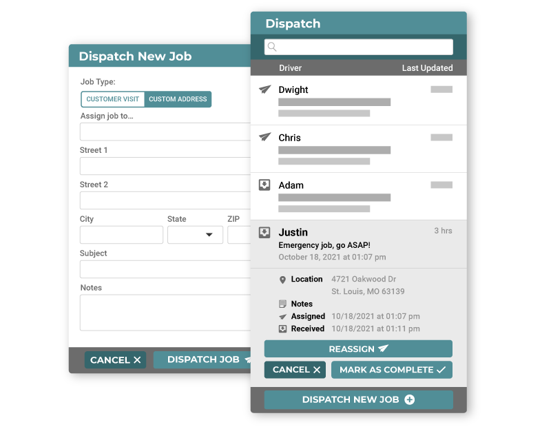Linxup Plus GPS tracking dispatch