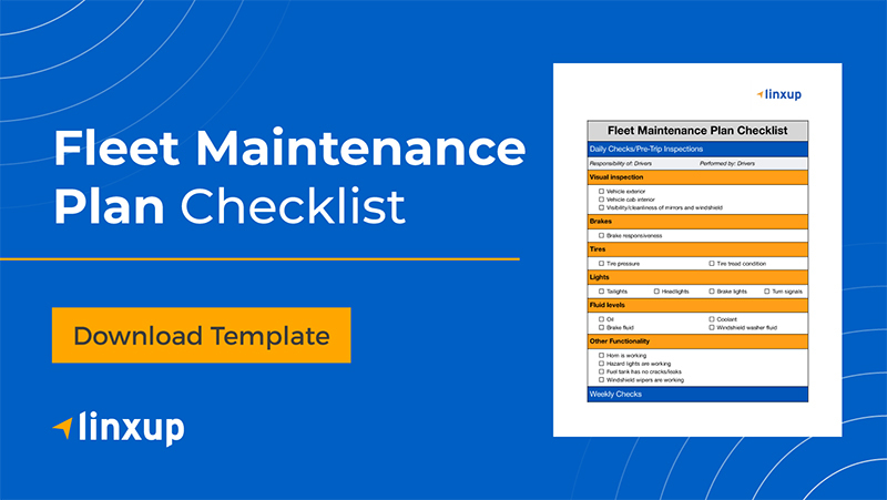 fleet maintenance plan checklist download free