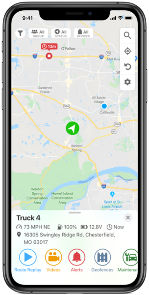 Linxup GPS tracking mobile app
