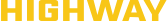 The HIGHWAY logo is written in bold, yellow, sans-serif capital letters.