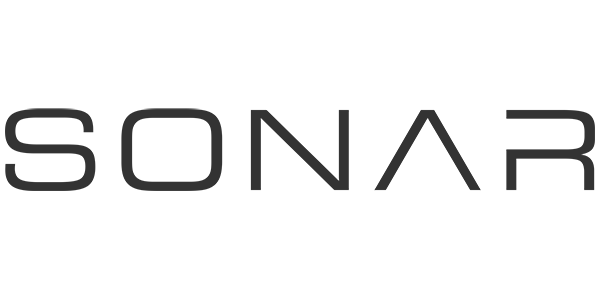 The word SONAR is written in black, sans-serif capital letters.